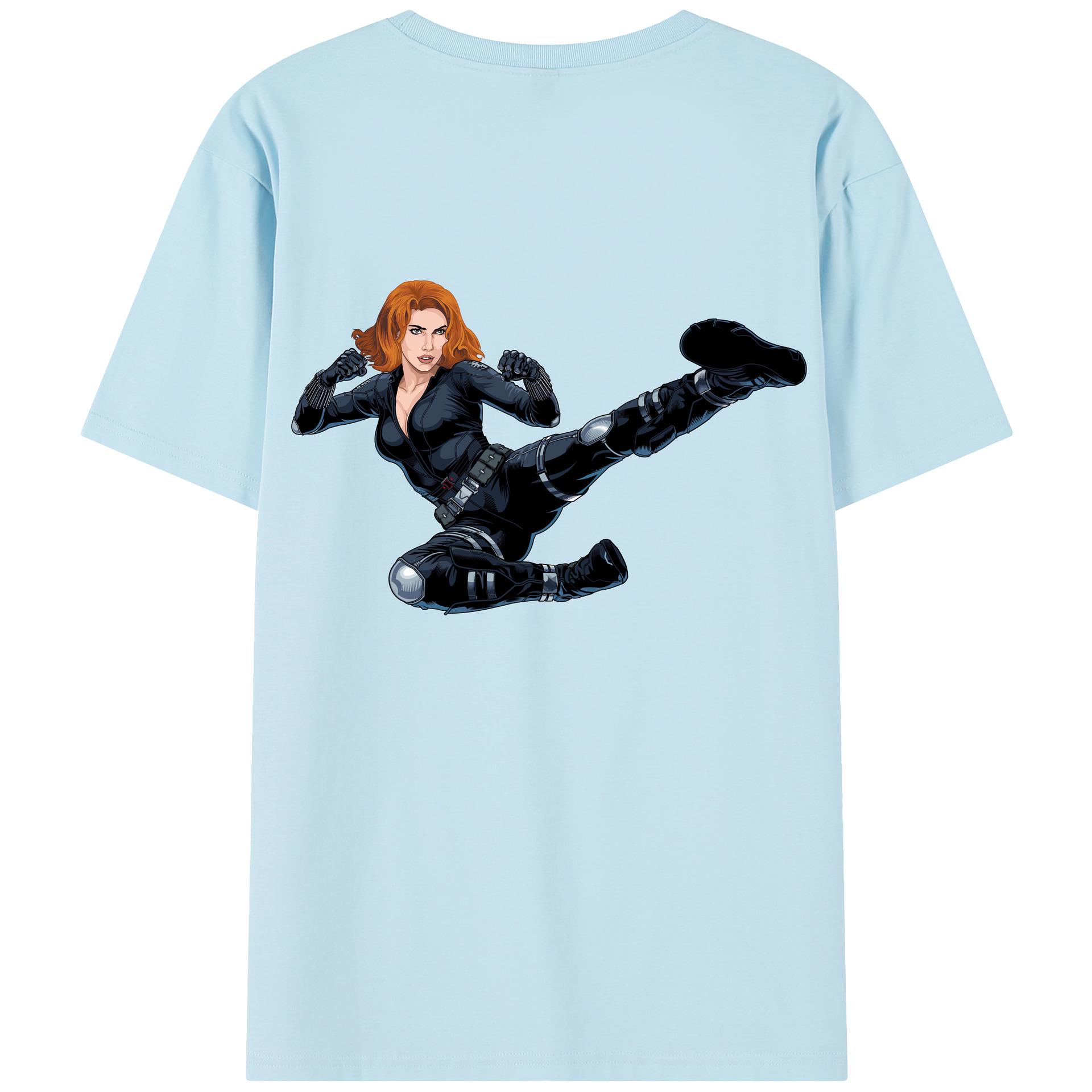 （画像用） アベンジャーズ The Avengers 綿100％半袖Tシャツ（背面プリント）